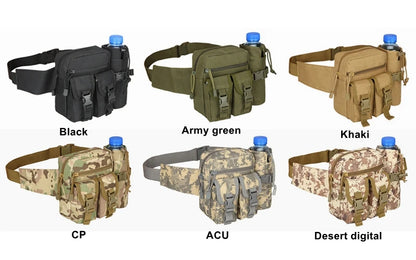 Military Tactical Waist Gun Bag Belt: Essential Molle Webbing Pouch for Outdoor Operations | 2 Styles