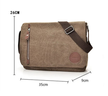 Canvas Messenger Bags: Large Retro Satchels for Travel Envelope Crossbody Briefcase Shoulder