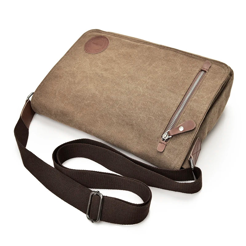 Canvas Messenger Bags: Large Retro Satchels for Travel Envelope Crossbody Briefcase Shoulder