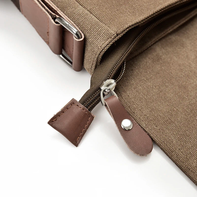 Canvas Messenger Bags: Large Retro Satchels for Travel Envelope Crossbody Briefcase Shoulder