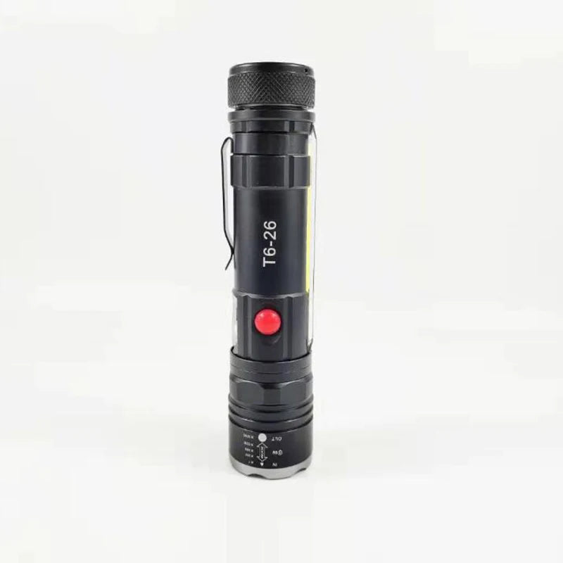 Powerful LED Flashlight with Magnet - Portable Rechargeable Auto Repair Light with Waterproof Torch