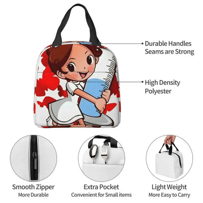 Happy Nurse Lunch Tote – A Fun & Functional Lunch Bag for Everyday Heroes