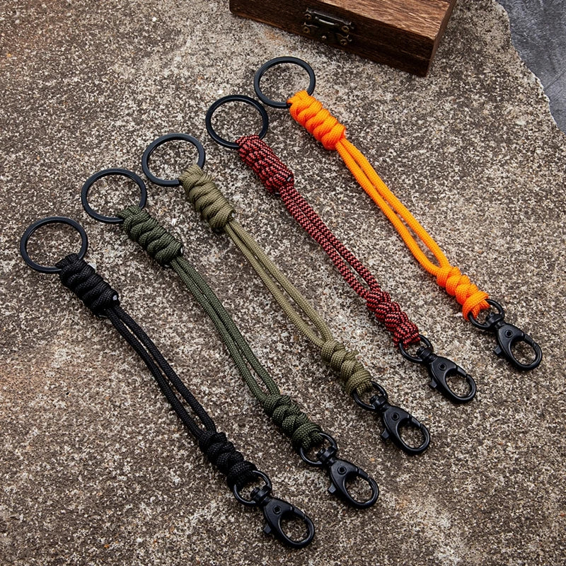 Outdoor Rock Climbing Paracord Snake Knot Keychain