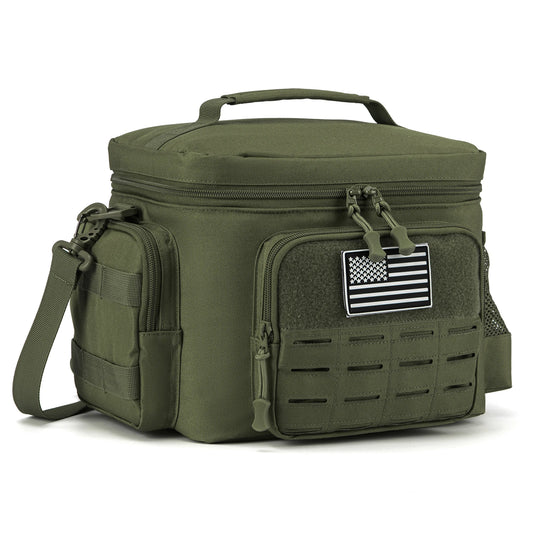 Tactical Lunch Box - Heavy Duty Insulated Cooler Bag with Molle Webbing for Outdoor Work and Adventures