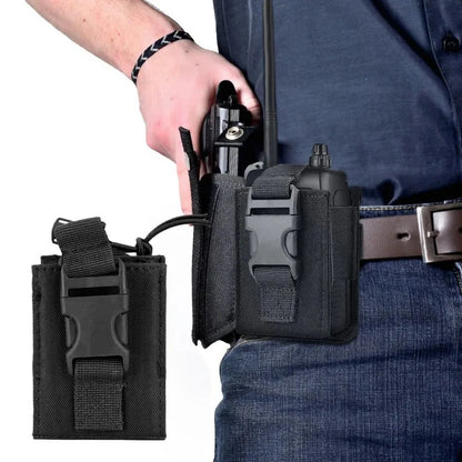 Compact and Durable Portable Tactical Molle Radio Walkie Talkie Pouch: Your Essential Interphone Holster for On-the-Go Communication