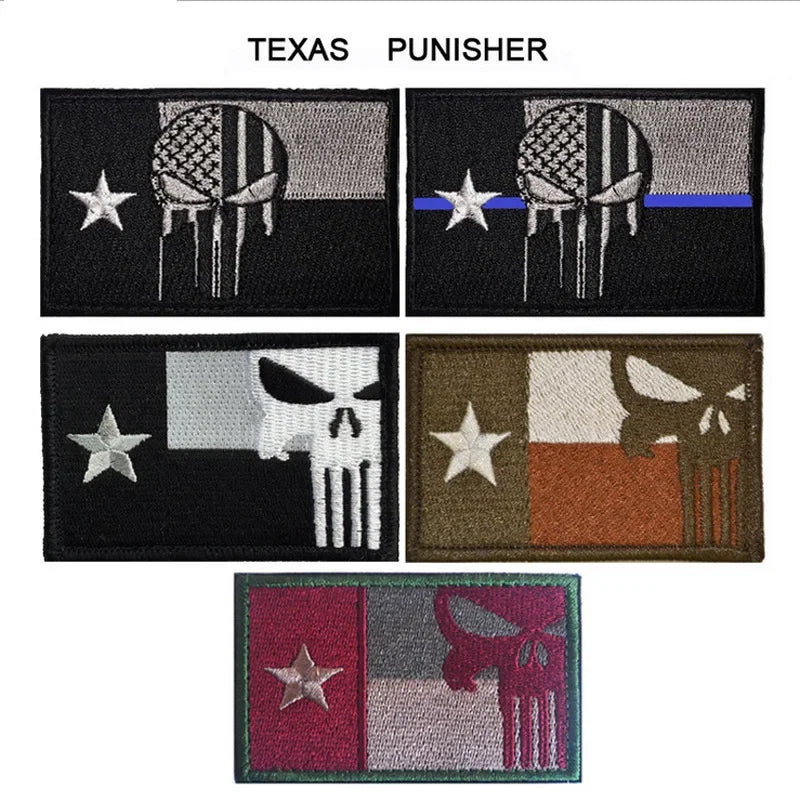 Texas Flag Patch Badges: Patriotic Military Patch for Tactical Gear