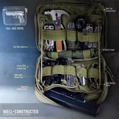 Tactical Molle Admin Pouch - Compact Organizer for Military, Survival, and Outdoor Gear