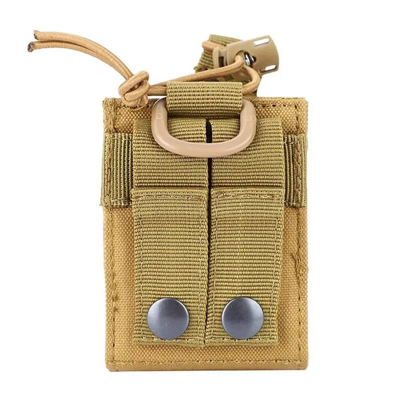 Compact and Durable Portable Tactical Molle Radio Walkie Talkie Pouch: Your Essential Interphone Holster for On-the-Go Communication