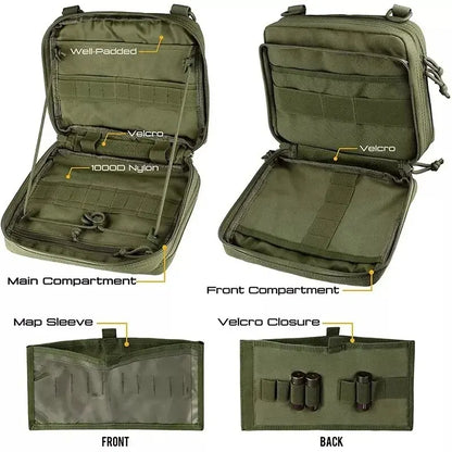 Tactical Molle Admin Pouch - Compact Organizer for Military, Survival, and Outdoor Gear