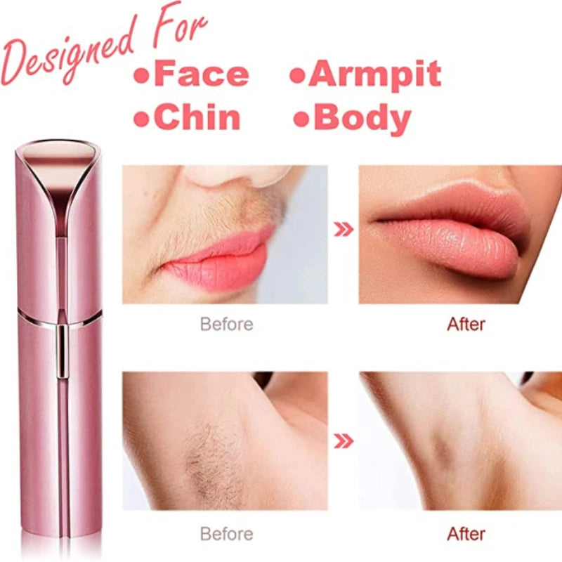 Electric Eyebrow Trimmer Mini Epilator: Portable Painless Facial Hair Removal Tool