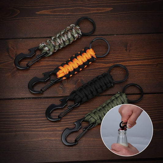 Paracord Keychain with Bottle Opener: Outdoor Survival Tool