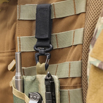 Tactical Carabiner Hook: Heavy-Duty Nylon Clip for Outdoor Hiking Climbing Molle Webbing