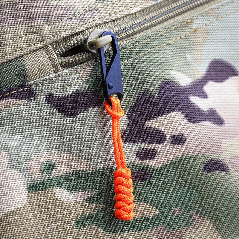 Paracord Zipper Pullers 5-Piece Set High-Quality: Durable Braided Cord Backpack Accessories