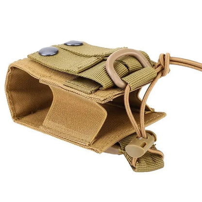 Compact and Durable Portable Tactical Molle Radio Walkie Talkie Pouch: Your Essential Interphone Holster for On-the-Go Communication