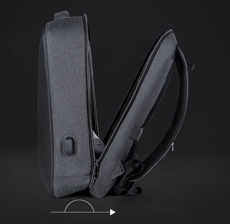 Urban Navigator: Multifunctional Waterproof Business Backpack with USB Charging