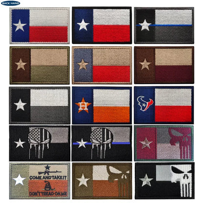 Texas Flag Patch Badges: Patriotic Military Patch for Tactical Gear