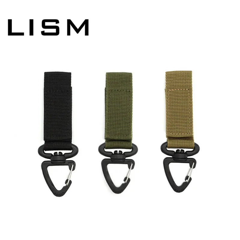 Tactical Carabiner Hook: Heavy-Duty Nylon Clip for Outdoor Hiking Climbing Molle Webbing