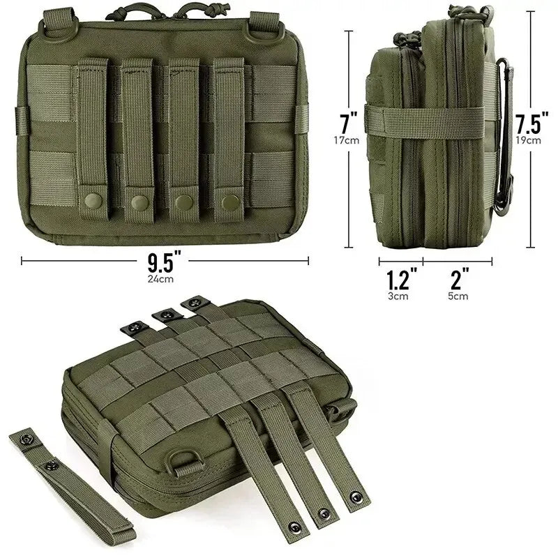 Tactical Molle Admin Pouch - Compact Organizer for Military, Survival, and Outdoor Gear