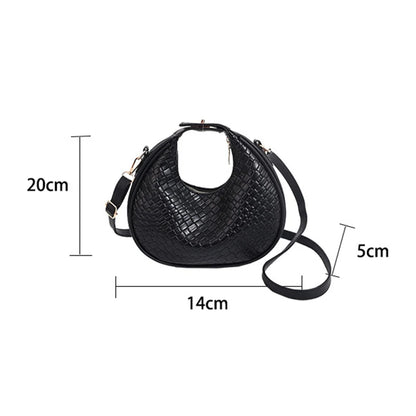 Trendy Women Crossbody Bag Retro Half Moon Hobo Bag - Casual and Versatile Shoulder Bag