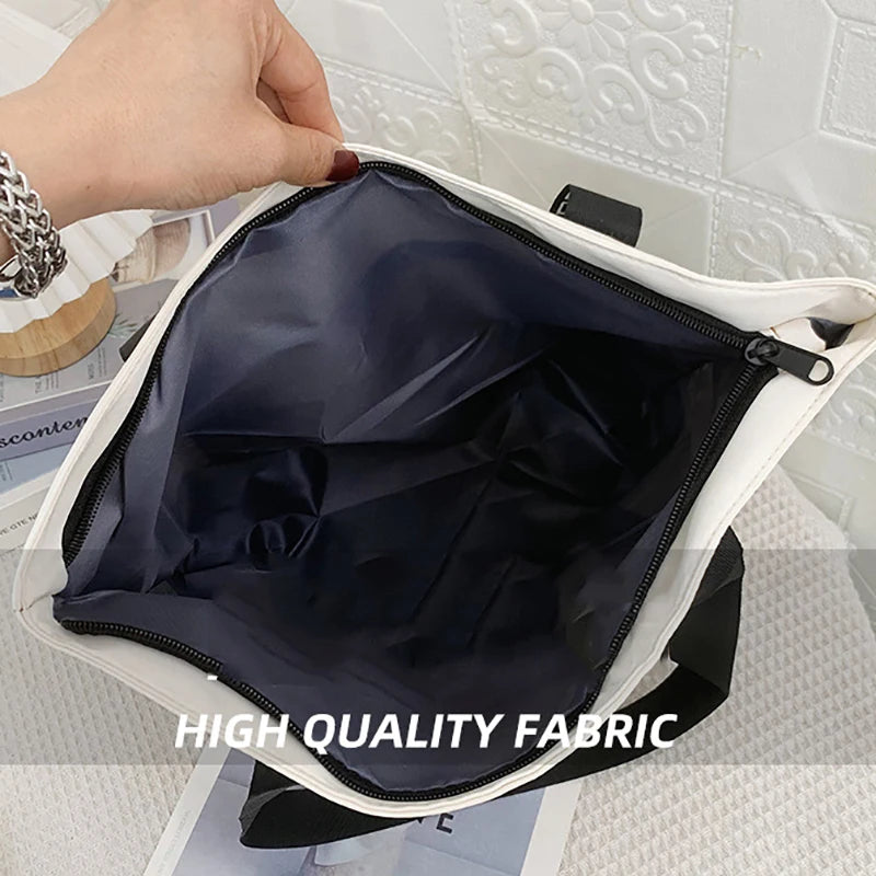 Chic Nylon Bucket Tote: Women's Large Capacity Handbag for Fashionable Travel & Shopping