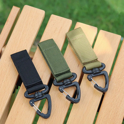 Tactical Carabiner Hook: Heavy-Duty Nylon Clip for Outdoor Hiking Climbing Molle Webbing