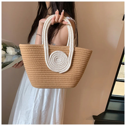 Petite Fashion Forward Jute with Loop designed Handle Bag| An Instagram Favorite!